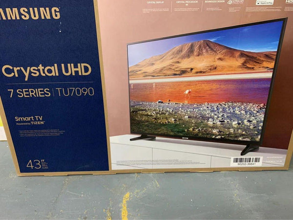 Samsung 43吋 43inch UA43TU7090 4k 智能電視 smart TV $3000(全新）